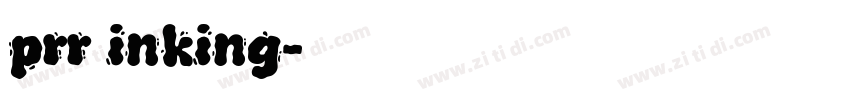 prr inking字体转换